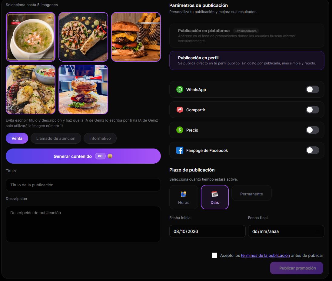 Paso 1: subir la imagen del producto
